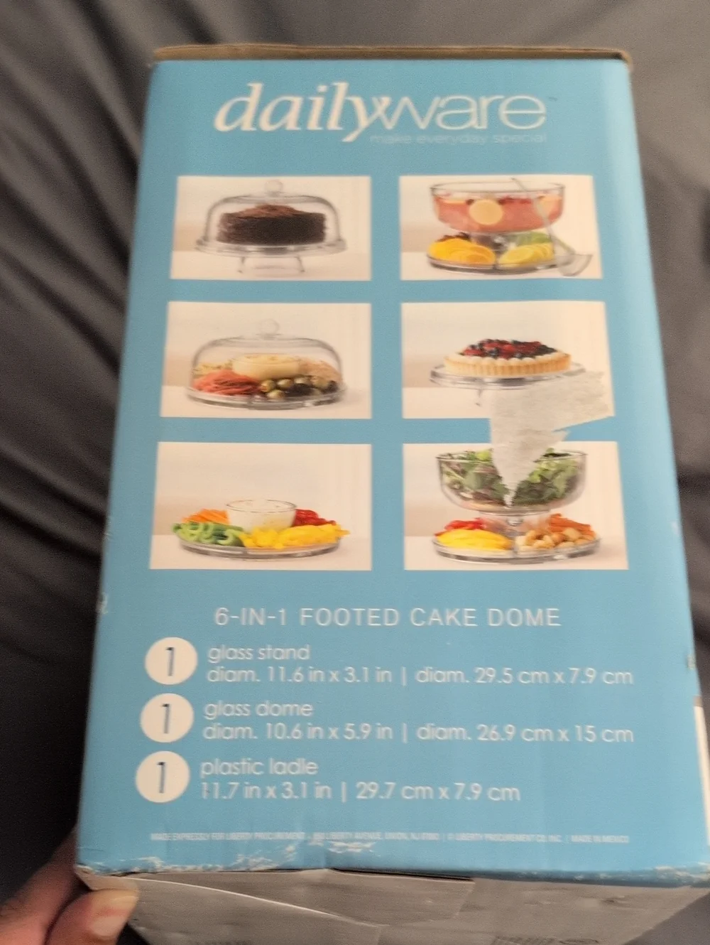 Dailyware 6 In 1 Footed Cake Dome